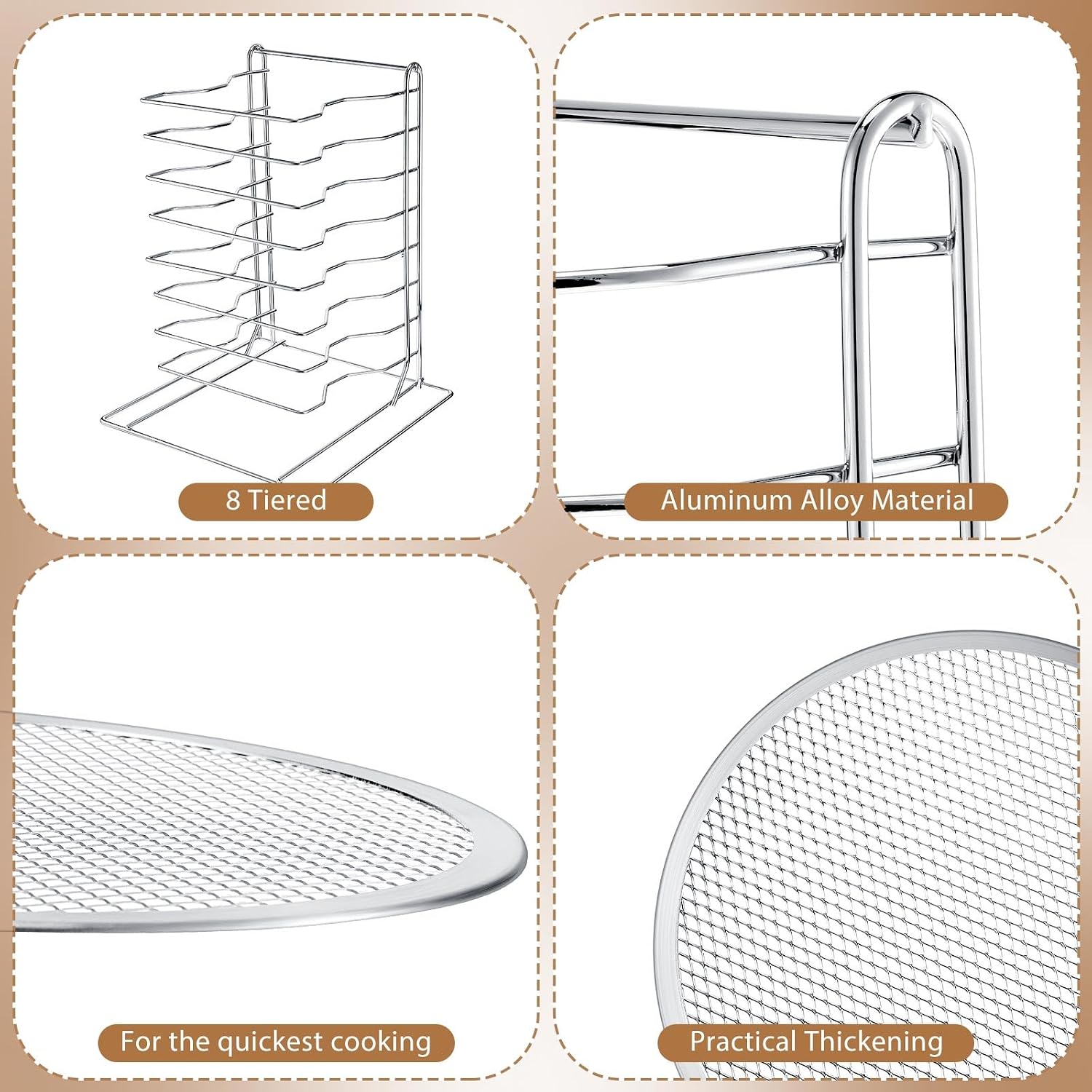 Подставка для пиццы с 8 ярусам – обзор и цена Commercial Kitchen Pans
